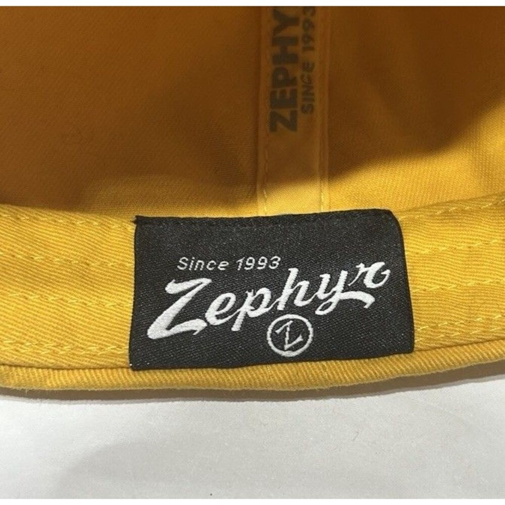 Zephyr Michigan Wolverines Yellow Black Block M Dad Hat Strapback Cap OSFM - Picture 5 of 6